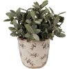 Clayre & Eef 6CE1669XS Decoración Maceta Ø 11x10 cm Beige Azul