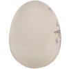 Clayre & Eef 6CE1674 Decoración Huevo Ø 13x16 cm Blanco Beige