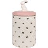 Clayre & Eef 6CE1680 Maceta Ø 12x23 cm Rosa Blanco
