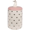 Clayre & Eef 6CE1680 Maceta Ø 12x23 cm Rosa Blanco