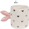 Clayre & Eef 6CE1686 Taza Oro Blanco 13x9x9cm 300ml Diseño Elegante