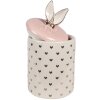 Clayre & Eef 6CE1688 Maceta Ø 11x22 cm Blanco Rosa