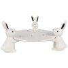 Clayre & Eef 6CE1692 Bol 24x23x12 cm Blanco Negro