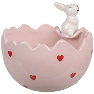 Clayre & Eef 6CE1694 Bol decorativo 13x12x10 cm Rosa