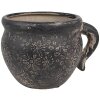 Clayre & Eef 6CE1708 Macetero Negro Marrón 17x14x12 cm Decoración