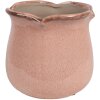 Clayre & Eef 6CE1714P Maceta Rosa Ø 16x15 cm Cerámica Borde Ondulado