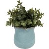 Clayre & Eef 6CE1715BL Maceta decorativa Ø 12x12 cm Azul