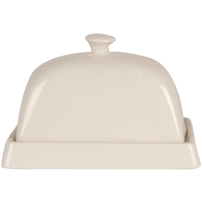 Clayre & Eef 6CE1728 Mantequera 16x10x9 cm Beige
