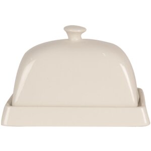 Clayre & Eef 6CE1728 Mantequera 16x10x9 cm Beige