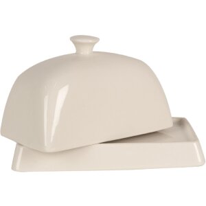 Clayre & Eef 6CE1728 Mantequera 16x10x9 cm Beige