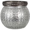 Clayre & Eef 6GL4377 Portacandelitas plata Ø 7x6 cm