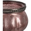 Clayre & Eef 6GL4380 Portacandelitas Rosa Ø 9x6 cm