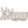 Clayre & Eef 6GL4388 Tarro con tapa 14x8x17 cm Transparente