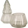 Clayre & Eef 6GL4394 Tarro Tapa Transparente Ø11x21cm