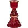 Clayre & Eef 6GL4396R Candelero Ø 6x10 cm Rojo