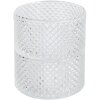 Clayre & Eef 6GL4434 Tarro con tapa Ø 10x25 cm Transparente