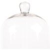 Clayre & Eef 6GL4485 Jarra de vidrio estilo campestre marrón transparente Ø 15x21 cm