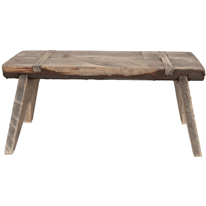 Clayre & Eef 6H2314 Mesa para plantas marrón 44x18x20 cm Madera de estilo rústico