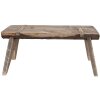 Clayre & Eef 6H2314 Mesa para plantas marrón 44x18x20 cm Madera de estilo rústico