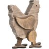 Clayre & Eef 6H2321 Gallina Decorativa 23x12x28cm Marrón - Elegante decoración de casa de campo