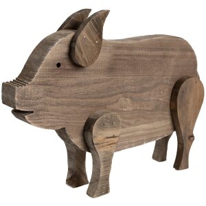 Clayre & Eef 6H2322 Cerdo Decorativo Marrón...