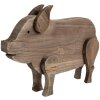 Clayre & Eef 6H2322 Cerdo Decorativo Marrón 42x9x28 cm