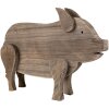 Clayre & Eef 6H2322 Cerdo Decorativo Marrón 42x9x28 cm