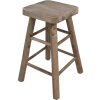 Clayre & Eef 6H2325 Mesa para Plantas Marrón 33x33x49 cm Diseño Elegante