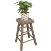Clayre & Eef 6H2325 Mesa para Plantas Marrón 33x33x49 cm Diseño Elegante