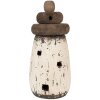 Clayre & Eef 6H2335 Faro Decoración Blanco Marrón Ø 11x23 cm
