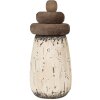 Clayre & Eef 6H2335 Faro Decoración Blanco Marrón Ø 11x23 cm