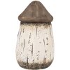 Clayre & Eef 6H2336 Casa Decorativa Blanco Marrón Ø 11x17 cm