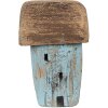 Clayre & Eef 6H2338 Decoración para la casa 6x4x10 cm Azul Marrón