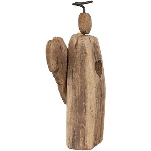 Clayre & Eef 6H2342 Decoración navideña ángel 13x5x22 cm Marrón