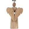 Clayre & Eef 6H2342 Decoración navideña ángel 13x5x22 cm Marrón