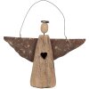 Clayre & Eef 6H2351 Ángel Decoración Marrón 18x2x14/18 cm