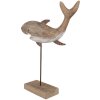 Clayre & Eef 6H2354 Tiburón Decorativo Marrón 34x8x39 cm Accesorio Hogar Marítimo