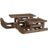 Clayre & Eef 6H2371S Trineo Decoración 30x11x10 cm Marrón