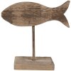 Clayre & Eef 6H2372 Pez decorativo marrón 20x8x20 cm