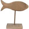 Clayre & Eef 6H2372 Pez decorativo marrón 20x8x20 cm