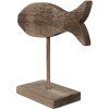 Clayre & Eef 6H2372 Pez decorativo marrón 20x8x20 cm
