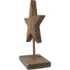 Clayre & Eef 6H2373 Estrella decorativa de madera 15x8x21 cm Marrón