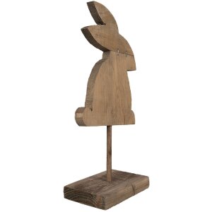 Clayre & Eef 6H2376 Decoración Conejo 14x8x30 cm Marrón