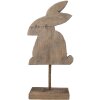 Clayre & Eef 6H2376 Decoración Conejo 14x8x30 cm Marrón