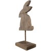 Clayre & Eef 6H2376 Decoración Conejo 14x8x30 cm Marrón