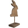 Clayre & Eef 6H2376 Decoración Conejo 14x8x30 cm Marrón