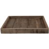 Clayre & Eef 6H2381 Bandeja Madera Marrón 38x38x4 cm Diseño Elegante