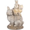 Clayre & Eef 6MG0032 Conejo Decorativo 27x18x43cm Marrón Beige