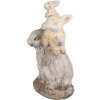 Clayre & Eef 6MG0032 Conejo Decorativo 27x18x43cm Marrón Beige