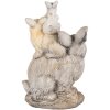 Clayre & Eef 6MG0032 Conejo Decorativo 27x18x43cm Marrón Beige
